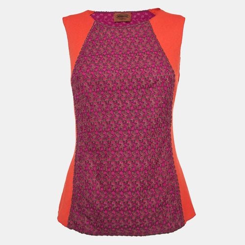 Missoni Red/Purple Wool Cut-and-Sew Sleeveless Top S - Missoni - Modalova