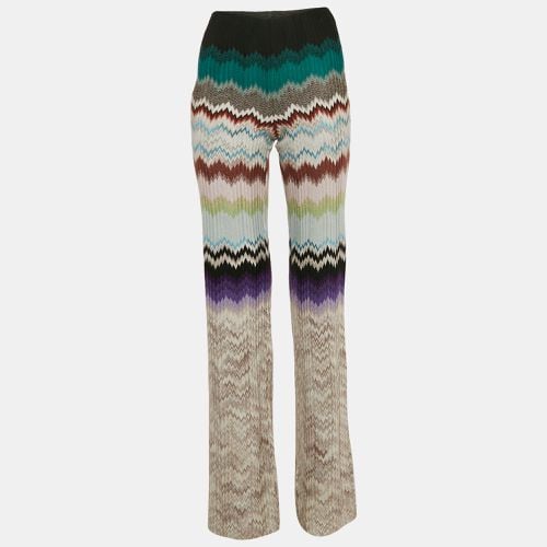 Missoni Multicolor Chevron Knit Flared Trousers S - Missoni - Modalova