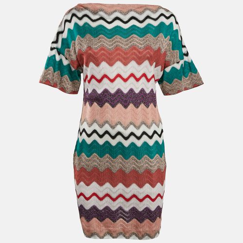 Missoni Multicolor Chevron Lurex Knit Mini Dress S - Missoni - Modalova