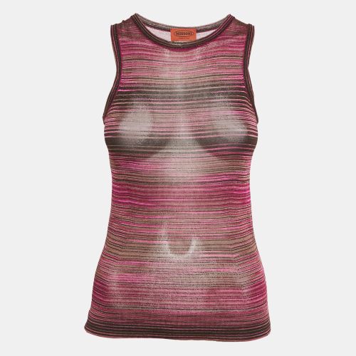Missoni Pink Lurex Knit Tank Top S - Missoni - Modalova