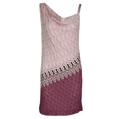 Missoni Multicolor Patterned Knit Draped Sleeveless Dress M - Missoni - Modalova