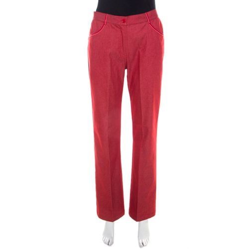 M Missoni Red Cotton Denim Wide Legged Jeans M - Missoni - Modalova