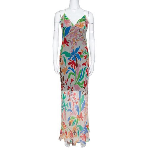 Missoni Cream Floral Print Crepe Sheer Maxi Dress M - Missoni - Modalova