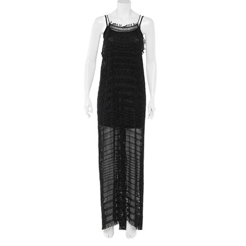 Missoni Black Lurex Crochet Knit Maxi Dress M - Missoni - Modalova