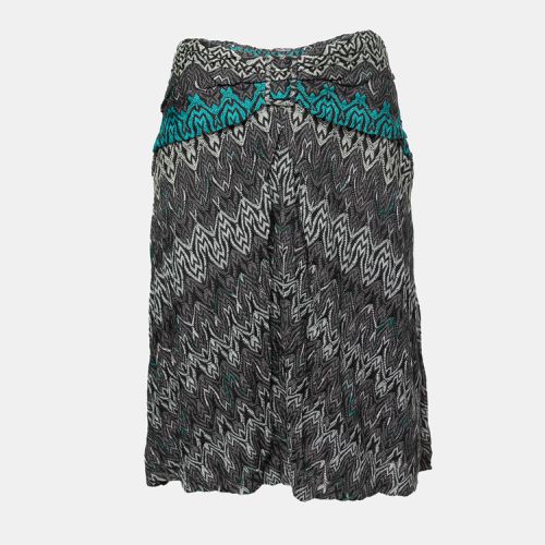 Missoni Multicolor Crochet Knit Ruched Mini Skirt M - Missoni - Modalova