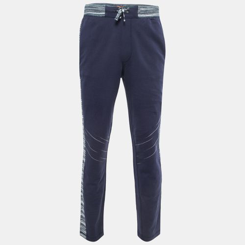 Missoni Navy Blue Cotton Drawstring Lounge Pants M - Missoni - Modalova