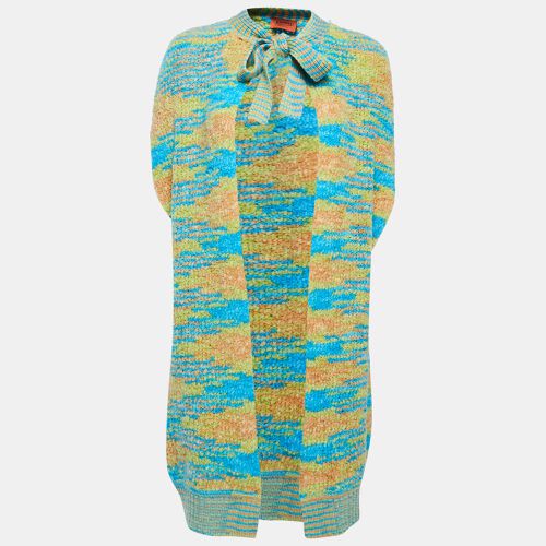 Missoni Multicolor Patterned Wool Blend Open Front Sleeveless Cardigan M - Missoni - Modalova