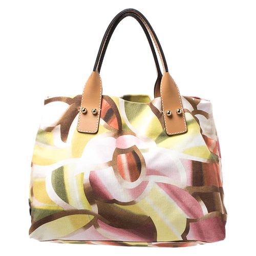 Missoni Multicolor Printed Canvas and Leather Tote - Missoni - Modalova