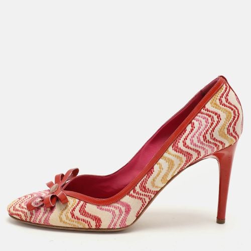 Missoni Multicolor Fabric and Patent Leather Bow Pumps Size 39 - Missoni - Modalova