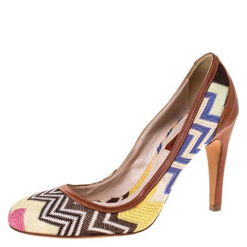 Patterned Knit Fabric Pumps Size 38 - Missoni - Modalova