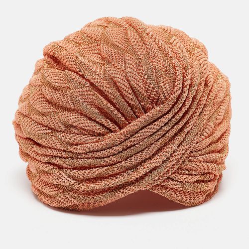 Missoni Light Orange Lurex Knit Turban - Missoni Mare - Modalova