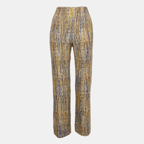 Missoni Yellow/Blue Patterned Wool Straight Leg Pants M - Missoni - Modalova