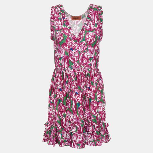 Missoni Pink Printed Silk Blend Ruffled Mini Dress S (IT 40) - Missoni - Modalova