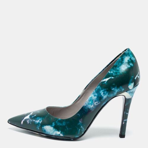 MSGM Blue Marble Print Pointed Toe Pumps Size 38 - MSGM - Modalova