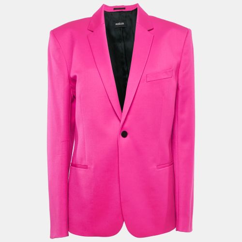 Fuchsia Wool Single Breasted Blazer XL - MUGLER - Modalova