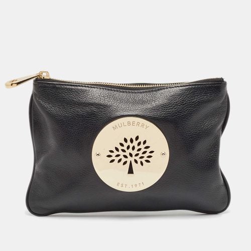 Mulberry Black Leather Daria Pouch - Mulberry - Modalova