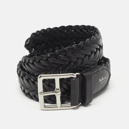 Mulberry Black Woven Leather Buckle Belt M - Mulberry - Modalova