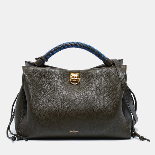 Mulberry Olive Green Leather Iris Top Handle Bag - Mulberry - Modalova