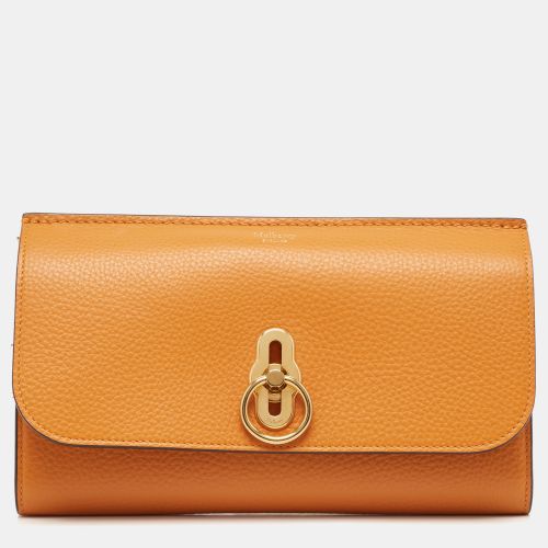 Mulberry Orange Leather Amberley Clutch - Mulberry - Modalova