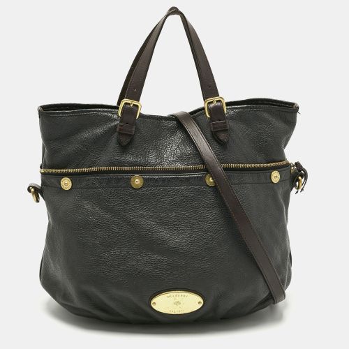 Mulberry Black/Dark Brown Soft Leather Mitzy Tote - Mulberry - Modalova