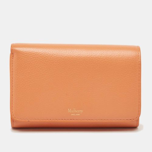 Leather Flap Continental Wallet - Mulberry - Modalova