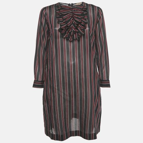 N°21 Striped Cotton Ruffled Alma Dress M - N21 - Modalova