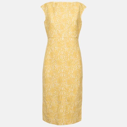 Nº21 Yellow Lace Sleeveless Midi Dress M - N21 - Modalova