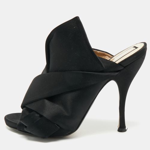 N°21 Black Satin Knot Mules Size 41 - N21 - Modalova