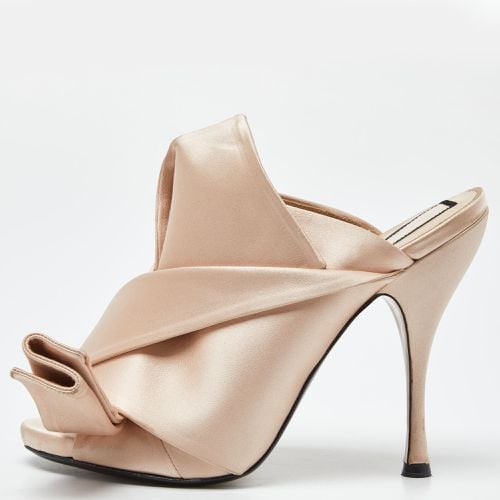 N°21 Beige Pleated Satin Ronny Mules Size 39 - N21 - Modalova