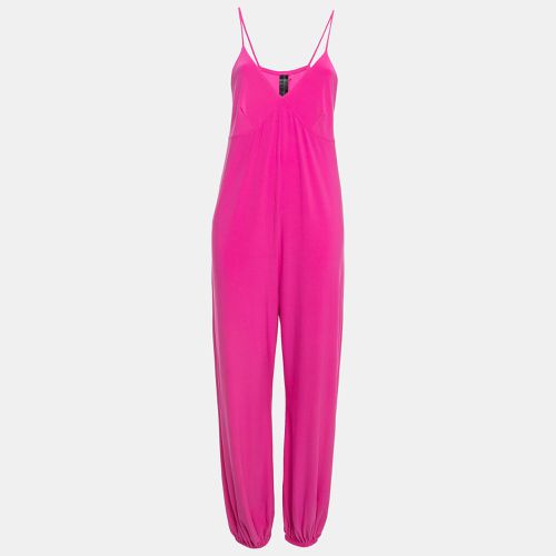 Norma Kamali Pink Lycra Slip Jog Jumpsuit L - Norma Kamali - Modalova