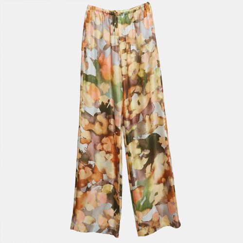 Nanushka Multicolor Watercolor Print Silk Trousers XS - Nanushka - Modalova