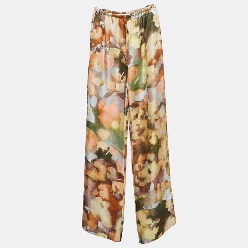 Nanushka Multicolor Watercolor Print Silk Trousers XS - Nanushka - Modalova