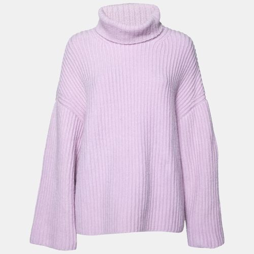 Nanushka Purple Wool Knit Turtle Neck Oversized Jumper S - Nanushka - Modalova