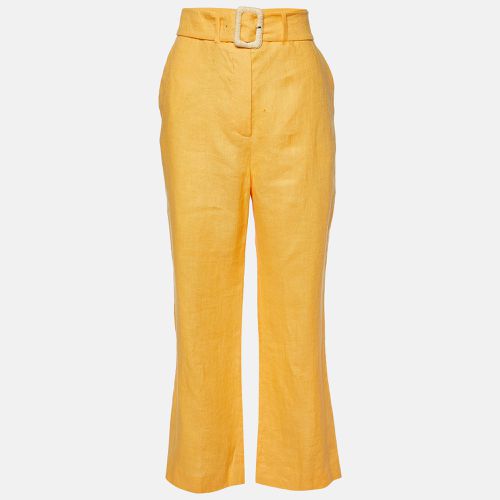 Nanushka Orange Linen Wide Leg Trousers M - Nanushka - Modalova