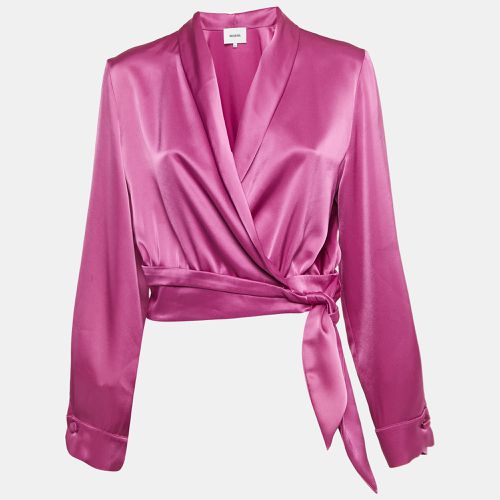 Salome Satin Wrap Top M - Nanushka - Modalova