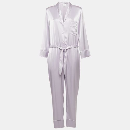 Light Satin Belted Yuma Jumpsuit L - Nanushka - Modalova