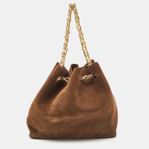 Nanushka Brown Suede The Gather Bucket Bag - Nanushka - Modalova