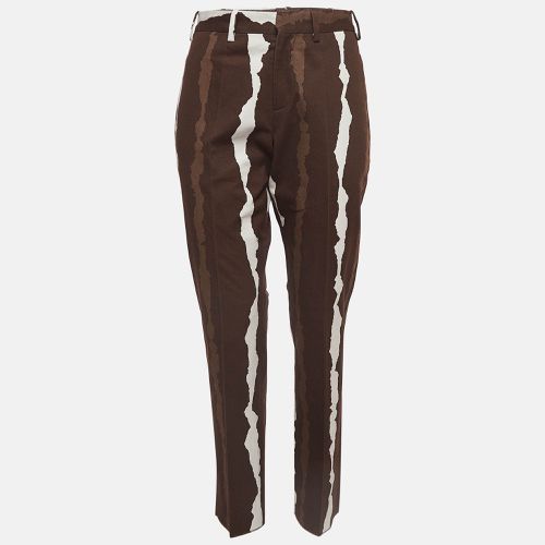 Neil Barrett Brown Abstract Print Cotton Pants S - Neil Barrett - Modalova