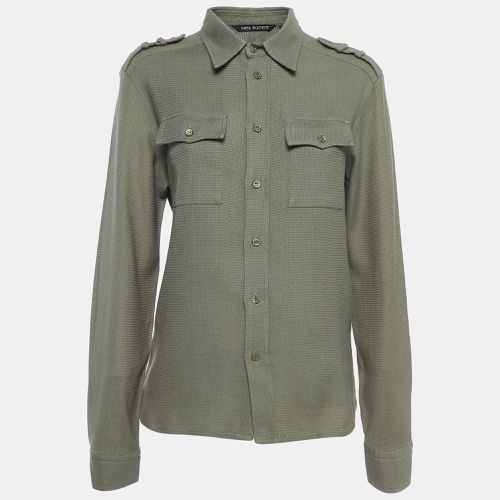 Neil Barrett Olive Green Cotton Military Shirt M - Neil Barrett - Modalova