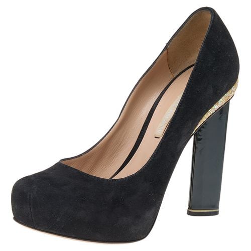 Nicholas Kirkwood Black Suede Platform Pumps Size 37 - Nicholas Kirkwood - Modalova