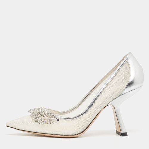 Nicholas Kirkwood Silver Leather and Mesh Monstera Pumps Size 39 - Nicholas Kirkwood - Modalova