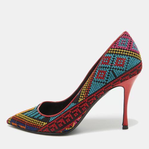 Nicholas Kirkwood Multicolor Mexican Embroidered Fabric Pointed Toe Pumps Size 37 - Nicholas Kirkwood - Modalova