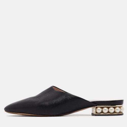 Nicholas Kirkwood Black Leather Casati Flat Mules Size 36 - Nicholas Kirkwood - Modalova