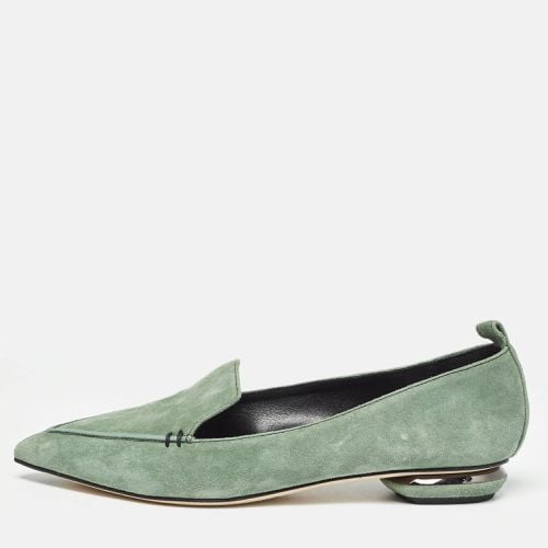 Nicholas Kirkwood Green Suede Slip On Smoking Slippers Size 37 - Nicholas Kirkwood - Modalova