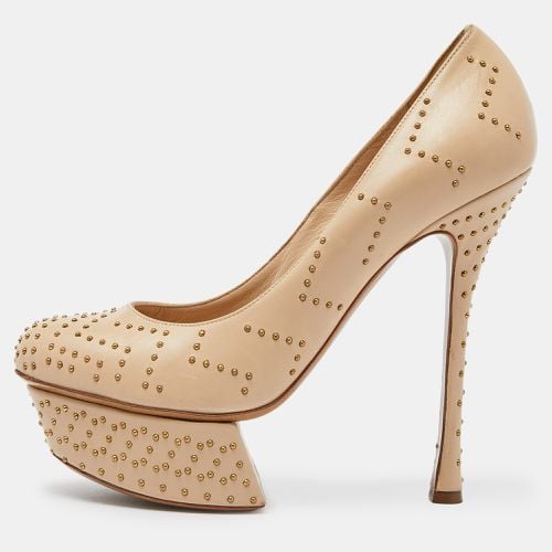 Nicholas Kirkwood Beige Studded Leather Platform Pumps Size 37.5 - Nicholas Kirkwood - Modalova