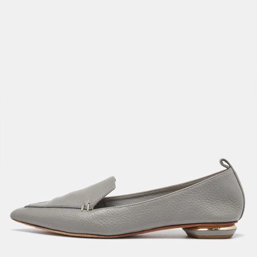 Nicholas Kirkwood Grey Leather Beya Pointed-Toe Loafers Size 38 - Nicholas Kirkwood - Modalova