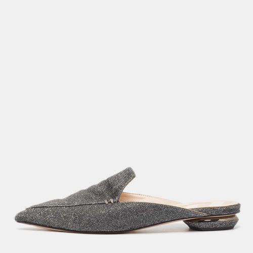 Nicholas Kirkwood Grey Glitter Fabric Flat Mules Size 39.5 - Nicholas Kirkwood - Modalova