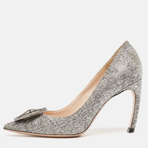 Nicholas Kirkwood Grey Tweed Hexagon Pointed Toe Pumps Size 38 - Nicholas Kirkwood - Modalova