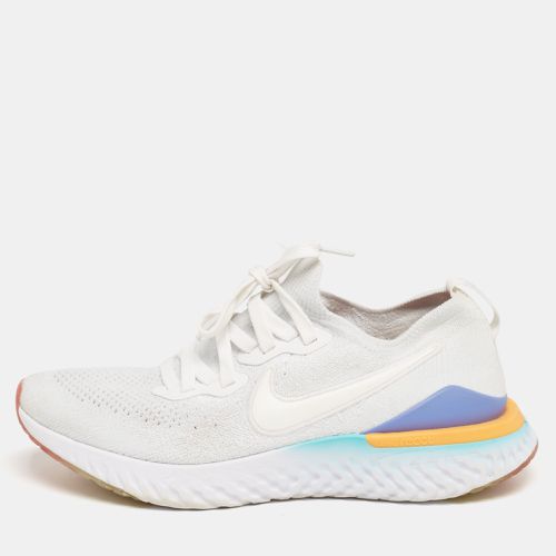 Nike Epic React White Knit Fabric Low Top Sneakers Size 40 - Nike - Modalova