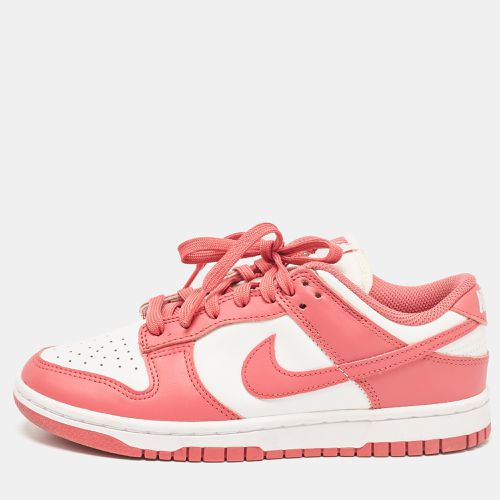 Nike Pink/White Leather Dunk Low Archeo Pink Sneakers Size 38 - Nike - Modalova